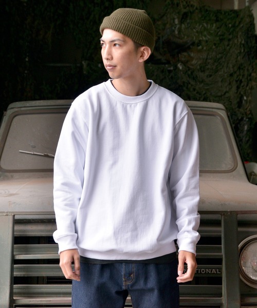 GILDAN（ギルダン）の「GILDAN アダルト クルーネック スウェットシャツ Japan Fit【88000】（スウェット・メンズ・ネイビー/レッド/ロイヤルブルー/ホワイト/ピンク系その他/ヘザーグレー/パープル/ブラック/グレー・M/L/XL）」の21枚目の写真