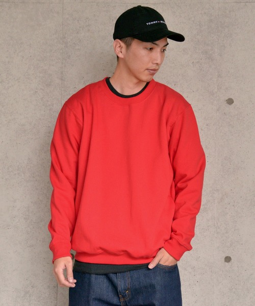 GILDAN（ギルダン）の「GILDAN アダルト クルーネック スウェットシャツ Japan Fit【88000】（スウェット・メンズ・ネイビー/レッド/ロイヤルブルー/ホワイト/ピンク系その他/ヘザーグレー/パープル/ブラック/グレー・M/L/XL）」の20枚目の写真