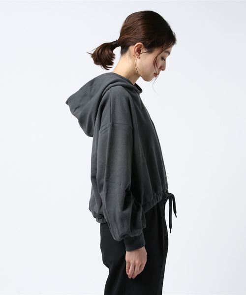 WEGO（ウィゴー）の「WEGO/カラードロストビッグシルエットパーカー（パーカー・レディース・ホワイト/ライトグレー/パープル/スミクロ・FREE）」の7枚目の写真