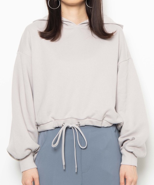 WEGO（ウィゴー）の「WEGO/カラードロストビッグシルエットパーカー（パーカー・レディース・ホワイト/ライトグレー/パープル/スミクロ・FREE）」の9枚目の写真