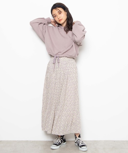 WEGO（ウィゴー）の「WEGO/カラードロストビッグシルエットパーカー（パーカー・レディース・ホワイト/ライトグレー/パープル/スミクロ・FREE）」の16枚目の写真