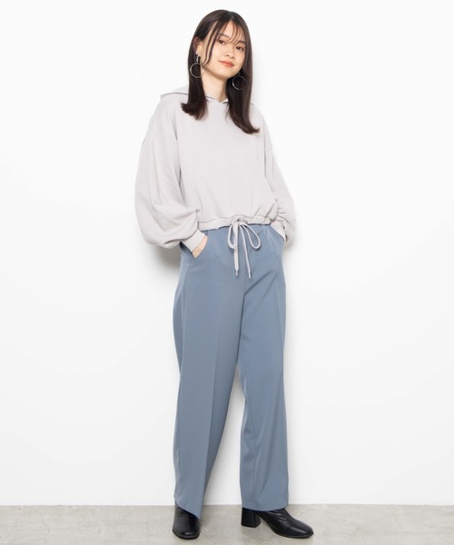 WEGO（ウィゴー）の「WEGO/カラードロストビッグシルエットパーカー（パーカー・レディース・ホワイト/ライトグレー/パープル/スミクロ・FREE）」の19枚目の写真