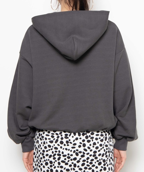 WEGO（ウィゴー）の「WEGO/カラードロストビッグシルエットパーカー（パーカー・レディース・ホワイト/ライトグレー/パープル/スミクロ・FREE）」の18枚目の写真