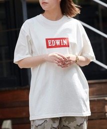 EDWIN/エドウィン BASIC PRINT H/S TEE BOXロゴプリント半袖Tシャツ