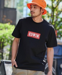 EDWIN/エドウィン BASIC PRINT H/S TEE BOXロゴプリント半袖Tシャツ