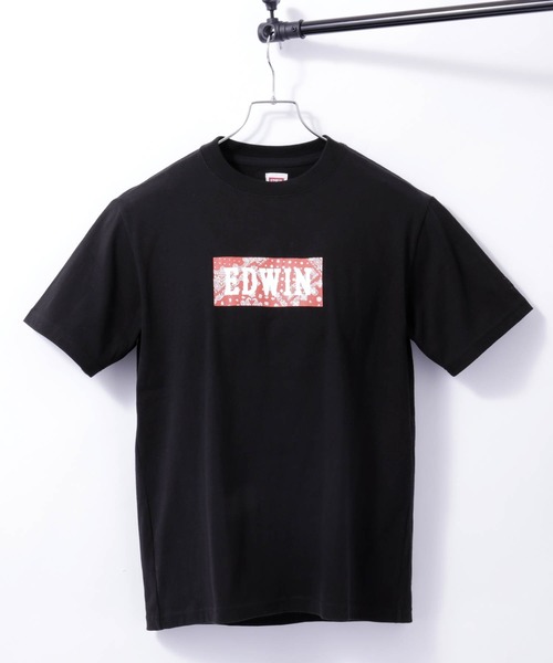 EDWIN/エドウィン BASIC PRINT H/S TEE BOXロゴプリント半袖T