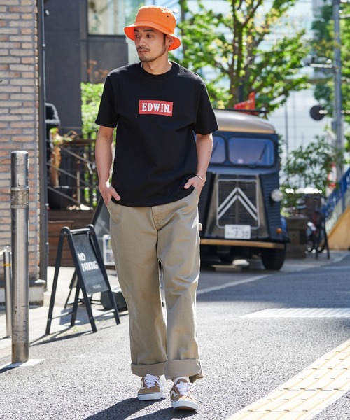 EDWIN(エドウィン)の「EDWIN/エドウィン BASIC PRINT H/S TEE BOXロゴプリント半袖Tシャツ(Tシャツ/カットソー・メンズ・ヘザーグレー/ブラック系その他/ホワイト系その他2/ホワイト系その他/ブラック系その他2/ブラック/ホワイト/ネイビー・L/XL/S/M)」の17枚目の写真