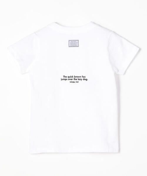 TOMORROWLAND （トゥモローランド）の「【別注】TANGTANG×TOMORROWLAND BOYS&GIRLS FUTURA プリントTシャツ（Tシャツ/カットソー・キッズ・ホワイト/オレンジ・100/110/120）」の4枚目の写真