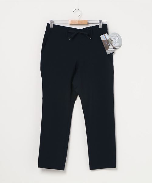 JEANS MATE(ジーンズメイト)の「ストレッチライトサッカーアンクルイージーパンツ 軽量で快適なシアサッカー素材 汗をかいても通気性が良く快適な着用感(その他パンツ・メンズ・ブラック/ベージュ/ネイビー・MEDIUM/LARGE/X-LARGE)」の3枚目の写真