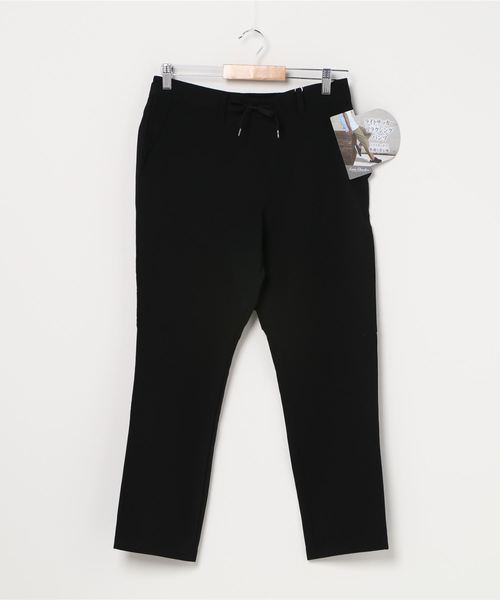JEANS MATE(ジーンズメイト)の「ストレッチライトサッカーアンクルイージーパンツ 軽量で快適なシアサッカー素材 汗をかいても通気性が良く快適な着用感(その他パンツ・メンズ・ブラック/ベージュ/ネイビー・MEDIUM/LARGE/X-LARGE)」の2枚目の写真