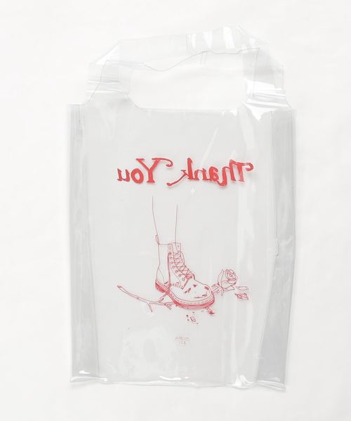 AZS TOKYO（アザストーキョー）の「AZS TOKYO/アザストーキョー/THANK YOU CLEAR BAG/プリントクリアトートバッグ（トートバッグ・メンズ・その他・FREE）」の7枚目の写真