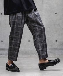 GLIMCLAP | mp8308-Plaid Three tack design Tapered pants パンツ(その他パンツ)