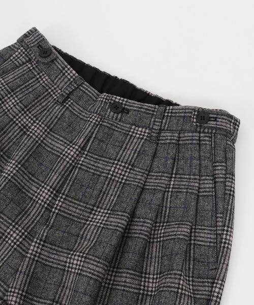 GLIMCLAP（グリムクラップ）の「mp8308-Plaid Three tack design Tapered pants パンツ（その他パンツ・メンズ・ブラック/グレイッシュベージュ・S/M/L）」の12枚目の写真