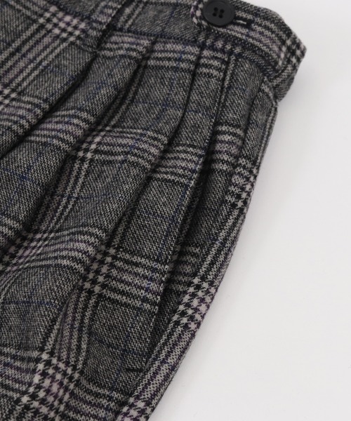 GLIMCLAP（グリムクラップ）の「mp8308-Plaid Three tack design Tapered pants パンツ（その他パンツ・メンズ・ブラック/グレイッシュベージュ・S/M/L）」の20枚目の写真