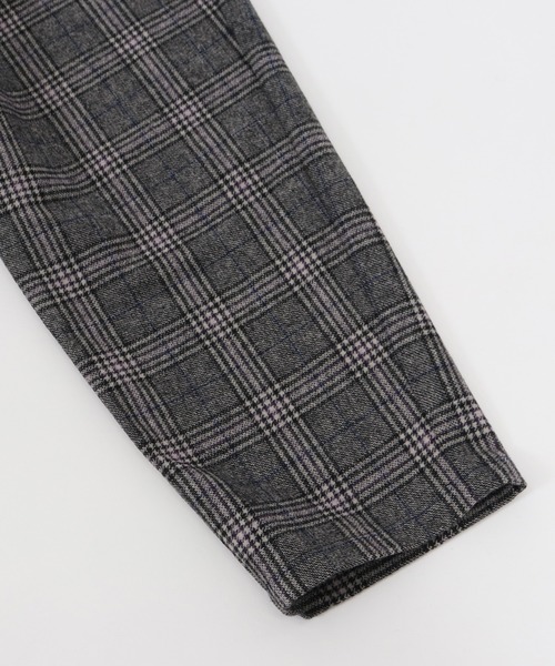 GLIMCLAP（グリムクラップ）の「mp8308-Plaid Three tack design Tapered pants パンツ（その他パンツ・メンズ・ブラック/グレイッシュベージュ・S/M/L）」の10枚目の写真