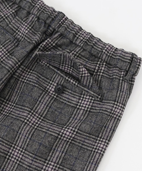 GLIMCLAP（グリムクラップ）の「mp8308-Plaid Three tack design Tapered pants パンツ（その他パンツ・メンズ・ブラック/グレイッシュベージュ・S/M/L）」の7枚目の写真