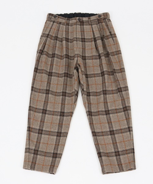 GLIMCLAP（グリムクラップ）の「mp8308-Plaid Three tack design Tapered pants パンツ（その他パンツ・メンズ・ブラック/グレイッシュベージュ・S/M/L）」の15枚目の写真