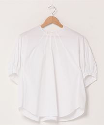 【※販売不可※】T/Cﾌﾞﾛｰﾄﾞﾌｫﾙﾑ5分袖ﾌﾞﾗｳｽ