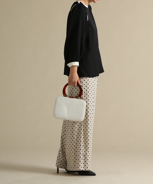 Tiara（ティアラ）の「ピーチサテンドットパンツ（その他パンツ・レディース・ブラック/アイボリー・S/M）」の3枚目の写真