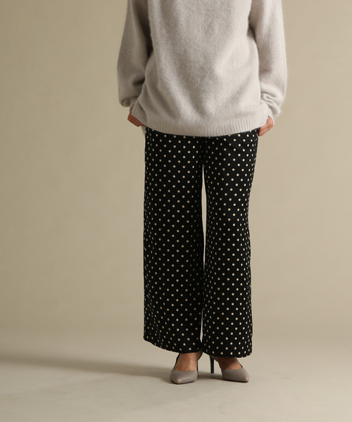 Tiara（ティアラ）の「ピーチサテンドットパンツ（その他パンツ・レディース・ブラック/アイボリー・S/M）」の5枚目の写真