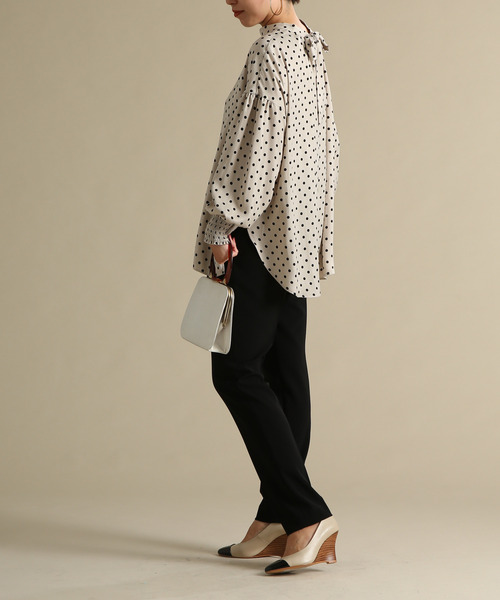 Tiara（ティアラ）の「ピーチサテンドットパンツ（その他パンツ・レディース・ブラック/アイボリー・S/M）」の6枚目の写真