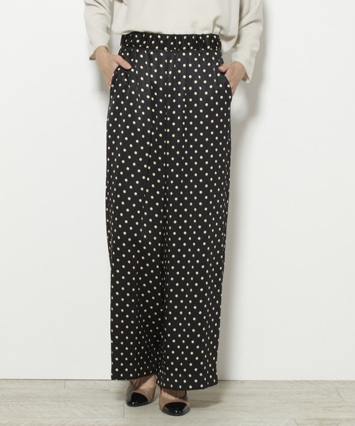 Tiara（ティアラ）の「ピーチサテンドットパンツ（その他パンツ・レディース・ブラック/アイボリー・S/M）」の8枚目の写真