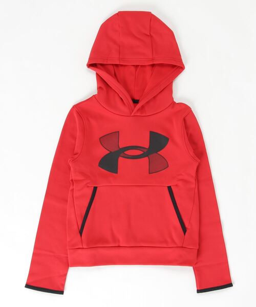 UNDER ARMOUR(アンダーアーマー)の「UAアーマーフリース フーディー(トレーニング/BOYS)(パーカー・キッズ・ブラック/レッド/ライトグリーン/グレー・130cm/160cm/120cm/150cm/140cm)」の1枚目の写真
