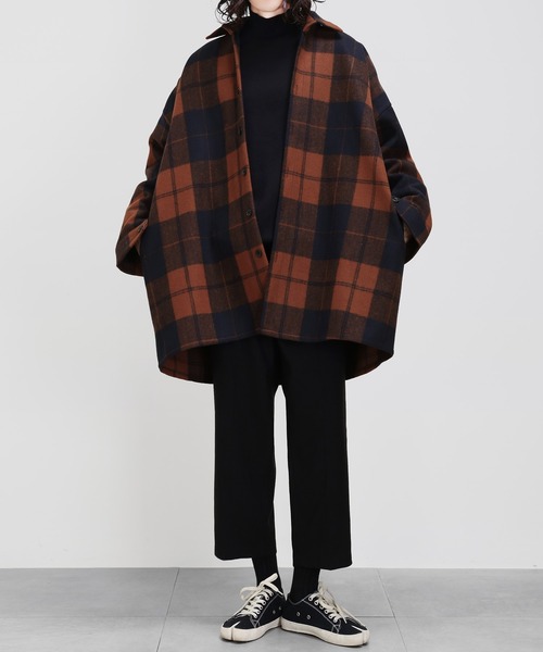 ユニセックスハイネックトップス スウェット Minsobi ミンソビ のファッション スウェット トップス ボリューム袖裏起毛スウェット