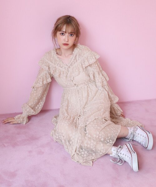 セール ブランド古着 長袖ワンピース ワンピース One After Another Nice Claup ワンアフターアナザーナイスクラップ のファッション通販 Zozoused