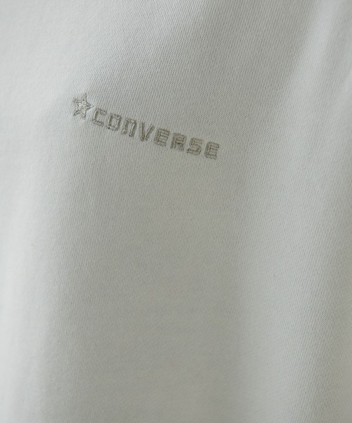CONVERSE（コンバース）の「【別注カラー:イエロー】【CONVERSE】裏毛ロゴ刺繍プルオーバー（スウェット・レディース・オフホワイト/サックスブルー/イエロー・38）」の15枚目の写真