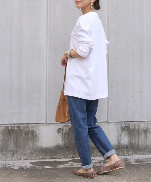 HER CLOSET(ハークローゼット)の「【HERCLOSET】アソート片面プリントロゴロンT(Tシャツ/カットソー・レディース・ホワイト系その他/ブラック系その他/ホワイト系その他2/ブラック系その他2/ブラック/ホワイト・S/M/L)」の12枚目の写真