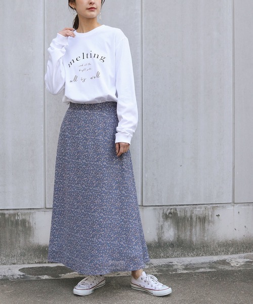 HER CLOSET(ハークローゼット)の「【HERCLOSET】アソート片面プリントロゴロンT(Tシャツ/カットソー・レディース・ホワイト系その他/ブラック系その他/ホワイト系その他2/ブラック系その他2/ブラック/ホワイト・S/M/L)」の16枚目の写真