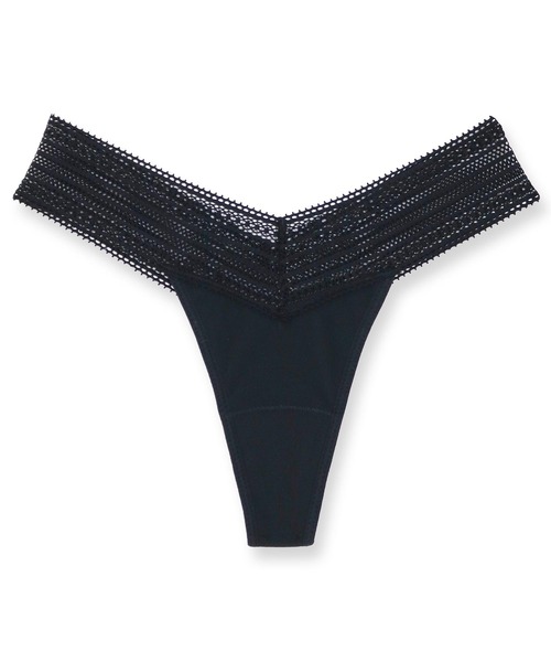 comfits(コンフィッツ)の「吸水ショーツ comfits thong(ショーツ・レディース・ブラック/ベージュ/クリアブラック・L/LL/M/3L/S/XS)」の4枚目の写真