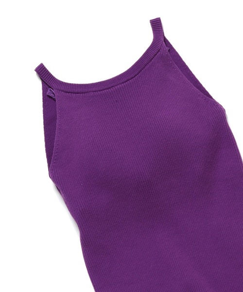 VIS（ビス）の「【アルガンオイル加工】カップ取外しアメスリインナー（キャミソール・レディース・ブラック/パープル/ベージュ・FREE）」の22枚目の写真