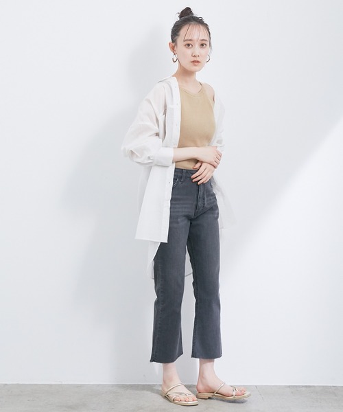 VIS（ビス）の「【アルガンオイル加工】カップ取外しアメスリインナー（キャミソール・レディース・ブラック/パープル/ベージュ・FREE）」の18枚目の写真