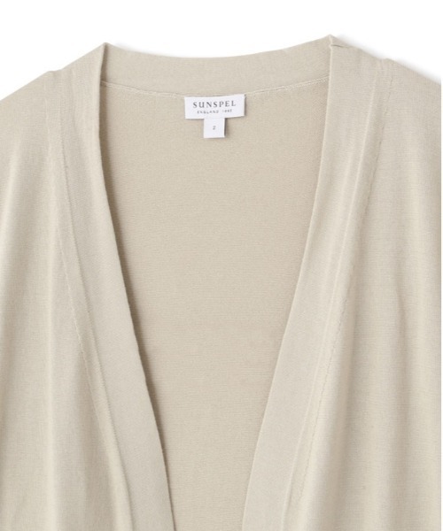 SUNSPEL（サンスペル）の「WOMEN’S SUPIMA COTTON（カーディガン/ボレロ・レディース・ブラック/ベージュ・2）」の12枚目の写真