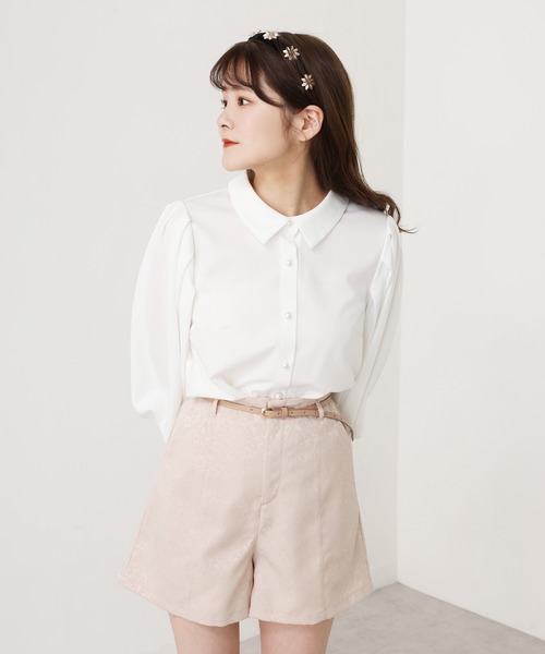 one after another NICE CLAUP(ワンアフターアナザーナイスクラップ)の「ベルト付ショートパンツ(その他パンツ・レディース・ブラック/チェック/ベージュ/アイボリー・FREE)」の12枚目の写真