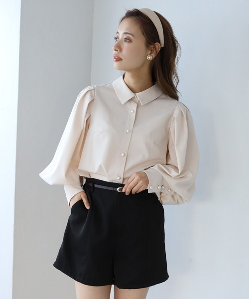 one after another NICE CLAUP(ワンアフターアナザーナイスクラップ)の「ベルト付ショートパンツ(その他パンツ・レディース・ブラック/チェック/ベージュ/アイボリー・FREE)」の21枚目の写真