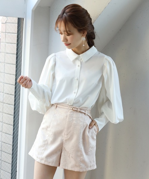 one after another NICE CLAUP(ワンアフターアナザーナイスクラップ)の「ベルト付ショートパンツ(その他パンツ・レディース・ブラック/チェック/ベージュ/アイボリー・FREE)」の15枚目の写真