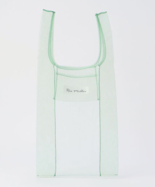 NOLLEY’S（ノーリーズ）の「チュールコンビニバッグ（エコバッグ/サブバッグ・レディース・ブラウン/ライトグリーン/ベビーピンク・FREE）」の2枚目の写真