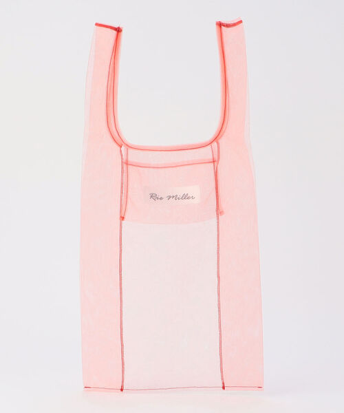 NOLLEY’S（ノーリーズ）の「チュールコンビニバッグ（エコバッグ/サブバッグ・レディース・ブラウン/ライトグリーン/ベビーピンク・FREE）」の9枚目の写真