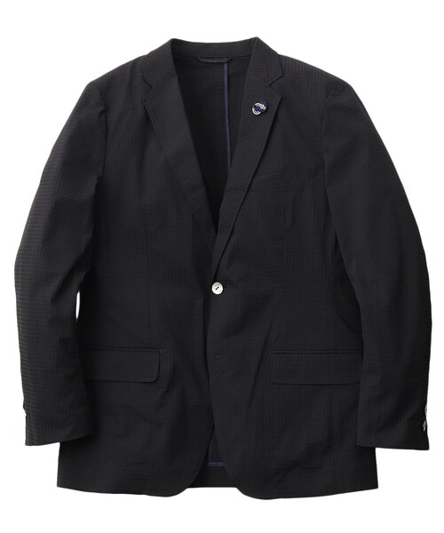 TAKEO KIKUCHI（タケオキクチ）の「◆米沢織ストレッチチェックジャケット（スーツジャケット・メンズ・モスグリーン系1/ダークブラウン系1/ネイビー系1・03/04/02）」の4枚目の写真