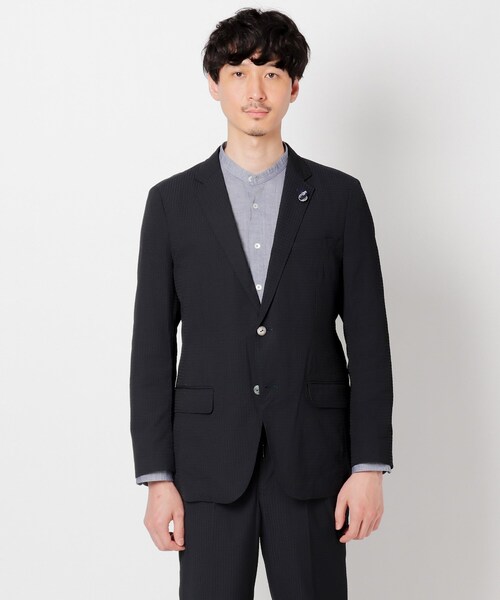 TAKEO KIKUCHI（タケオキクチ）の「◆米沢織ストレッチチェックジャケット（スーツジャケット・メンズ・モスグリーン系1/ダークブラウン系1/ネイビー系1・03/04/02）」の12枚目の写真