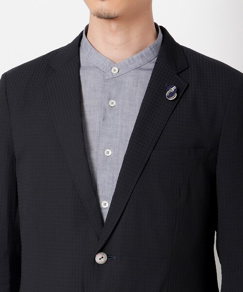 TAKEO KIKUCHI（タケオキクチ）の「◆米沢織ストレッチチェックジャケット（スーツジャケット・メンズ・モスグリーン系1/ダークブラウン系1/ネイビー系1・03/04/02）」の15枚目の写真