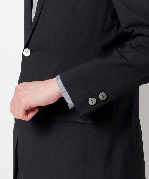 TAKEO KIKUCHI（タケオキクチ）の「◆米沢織ストレッチチェックジャケット（スーツジャケット・メンズ・モスグリーン系1/ダークブラウン系1/ネイビー系1・03/04/02）」の18枚目の写真