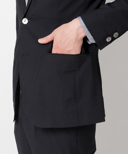 TAKEO KIKUCHI（タケオキクチ）の「◆米沢織ストレッチチェックジャケット（スーツジャケット・メンズ・モスグリーン系1/ダークブラウン系1/ネイビー系1・03/04/02）」の19枚目の写真