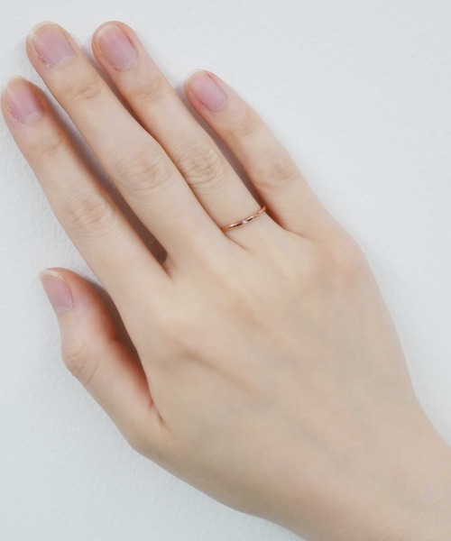 VENDOME AOYAMA（ヴァンドーム青山）の「K10PG Lady'sプレーンリング／ ペアリング（リング・レディース・ピンクゴールド・11号/9号/7号）」の4枚目の写真