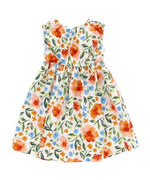 Seraph（セラフ）の「リゾート花柄サンドレス（ワンピース・キッズ・オフホワイト/レッド/イエロー・120/110/90/95/80/100/140/130）」の4枚目の写真