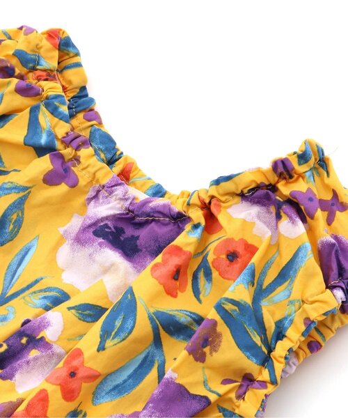 Seraph（セラフ）の「リゾート花柄サンドレス（ワンピース・キッズ・オフホワイト/レッド/イエロー・120/110/90/95/80/100/140/130）」の12枚目の写真