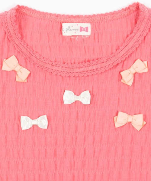 KP（ケーピー）の「シャーリング天竺半袖Tシャツ(100-130cm)（Tシャツ/カットソー・キッズ・サックスブルー/ピンク・110cm/120cm/130cm/100cm）」の13枚目の写真